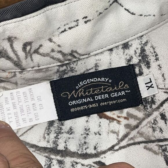 Vintage Legendary Whitetails Realtree Camo Button Shirt Men’s Size XL Deer - Picture 9 of 13